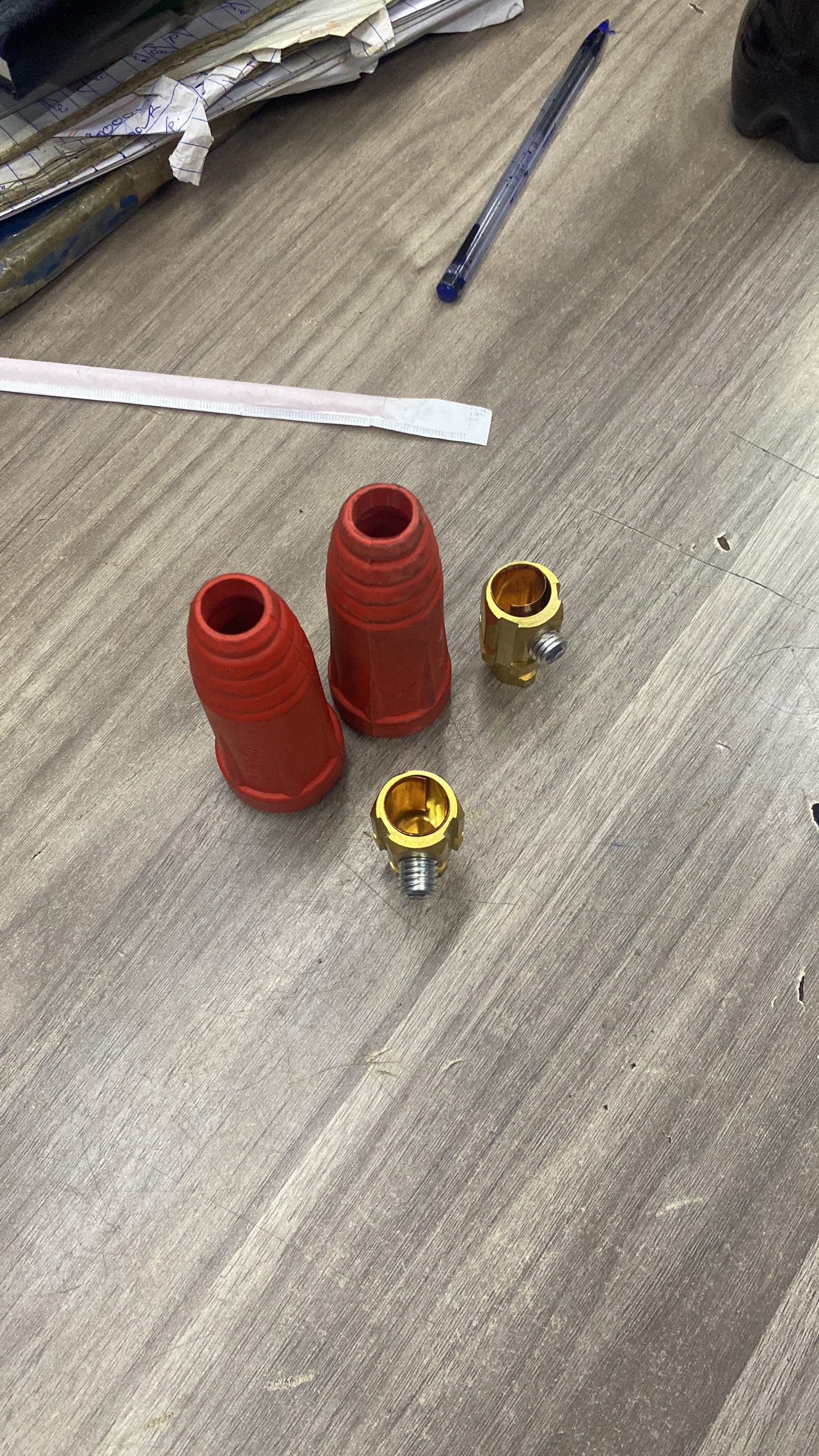 Blue Black Plastic Nuts for Water Meter Mountings