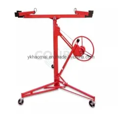 Drywall Lift Panel 11′ Lift Drywall Panel Hoist Jack Lifter Jack Rolling Caster Wheel Sheetrock Drywall Lift Construction Tools (11FT)